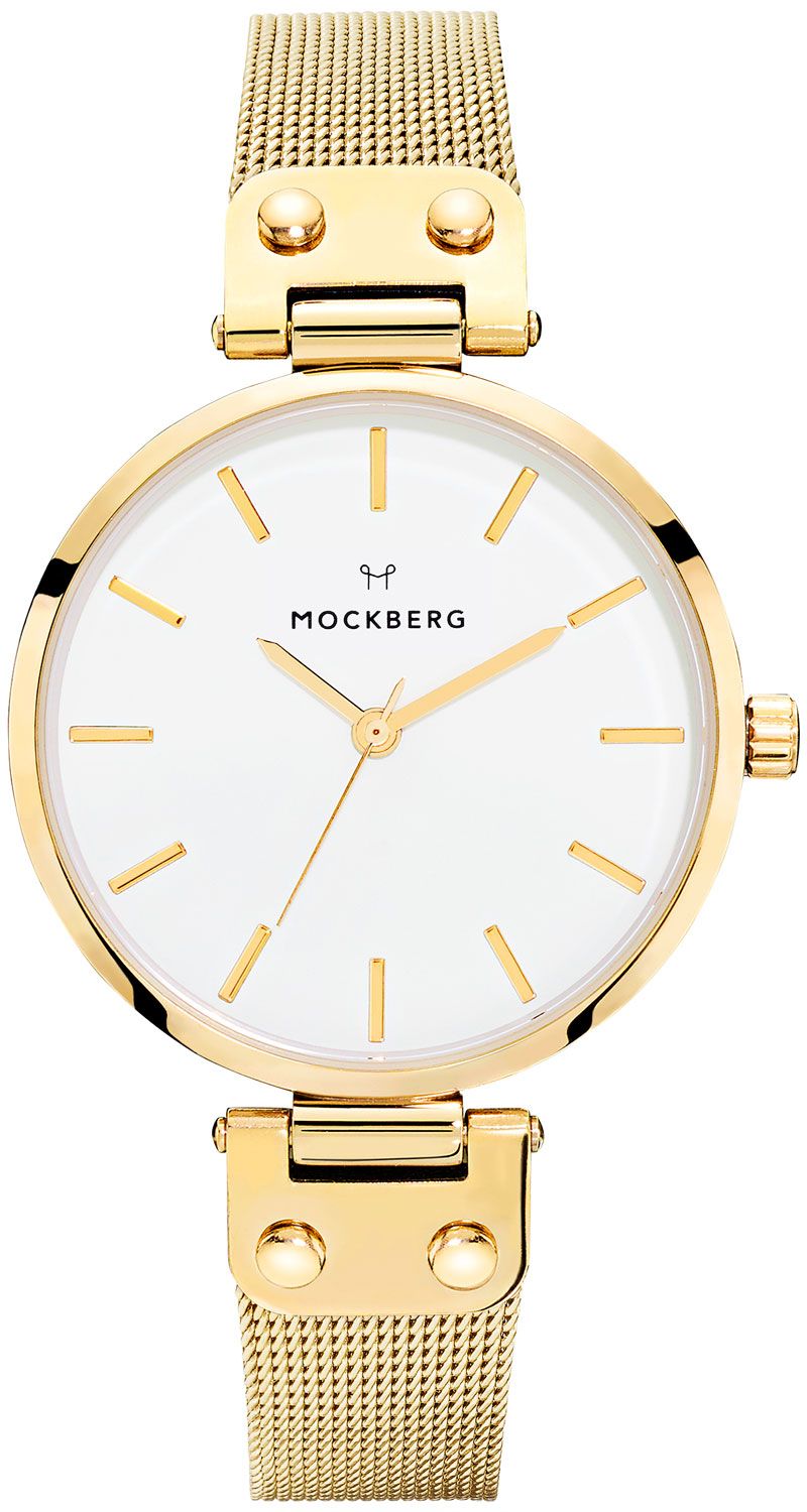 Montre Femme Mockberg MO508 - Cadran Rose Gold, Bracelet Mesh Or Rose - Quartz Neuve Avec étiquettes