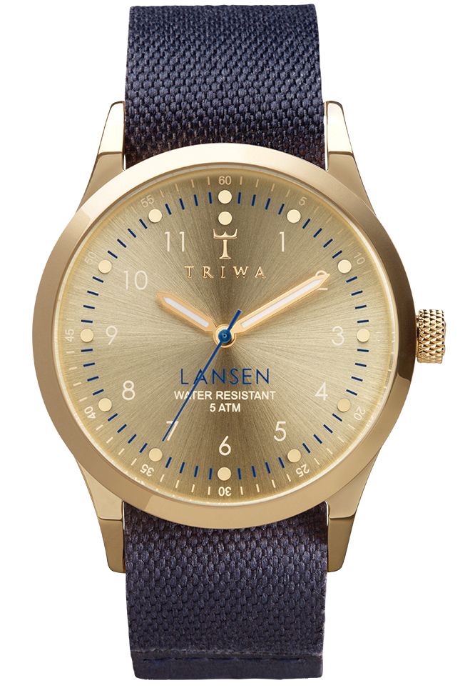Triwa Gold Lansen Navy Mono Canvas LAST108.MO060713 RIP