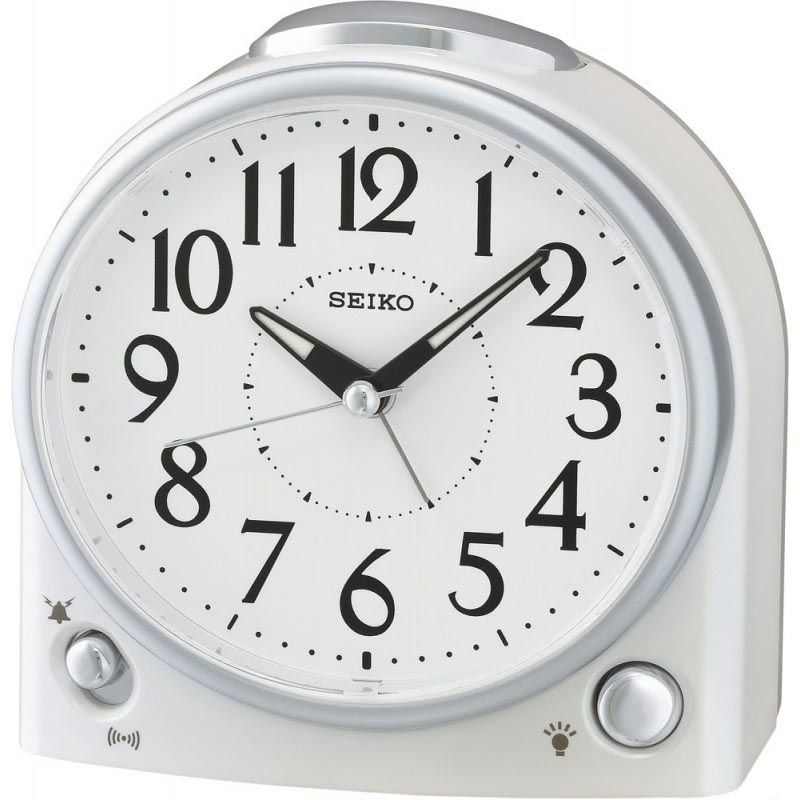 Seiko Beep/Bell Alarm Clock Quiet Sweep QHK053W