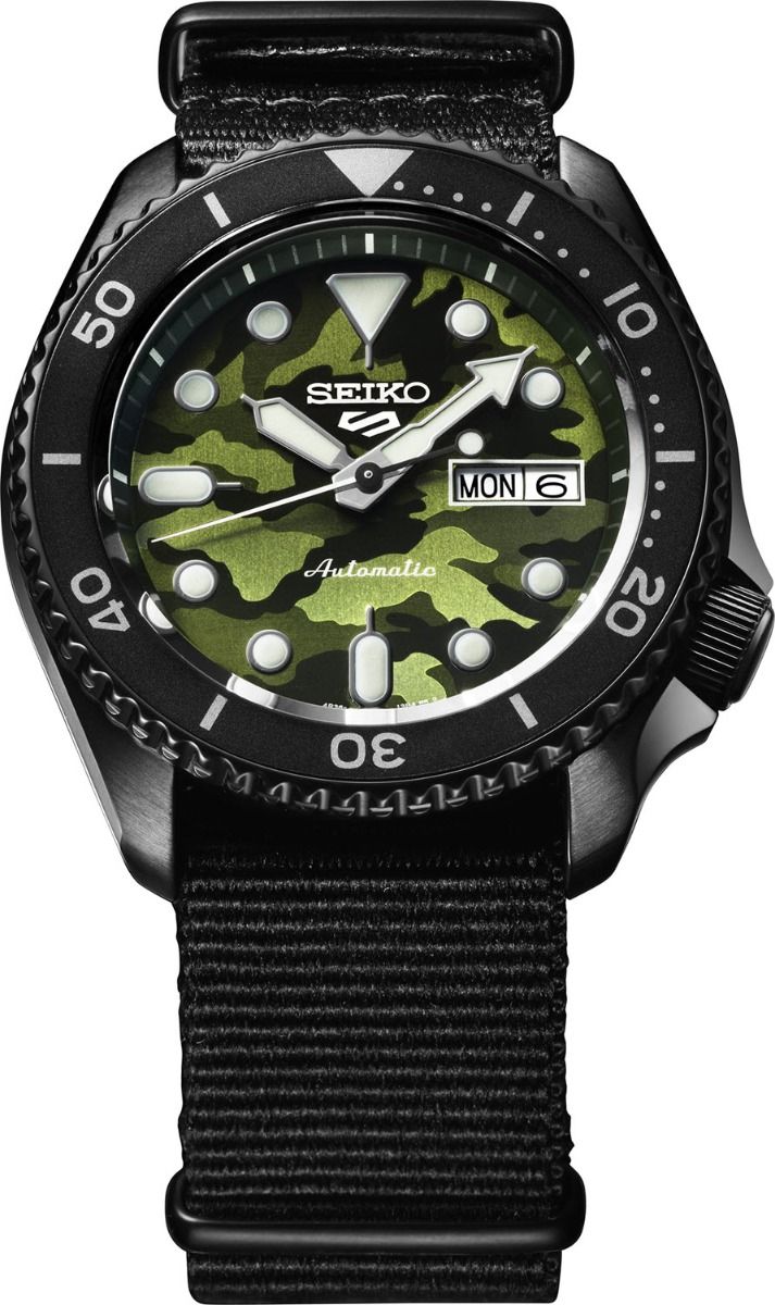 Seiko 5 Green Camouflage Street Style Automatic SRPJ37K1 SRPJ37K1