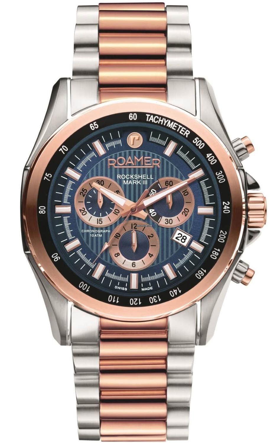 Roamer Rockshell Mark III Chrono 220837 49 45 20 RIP