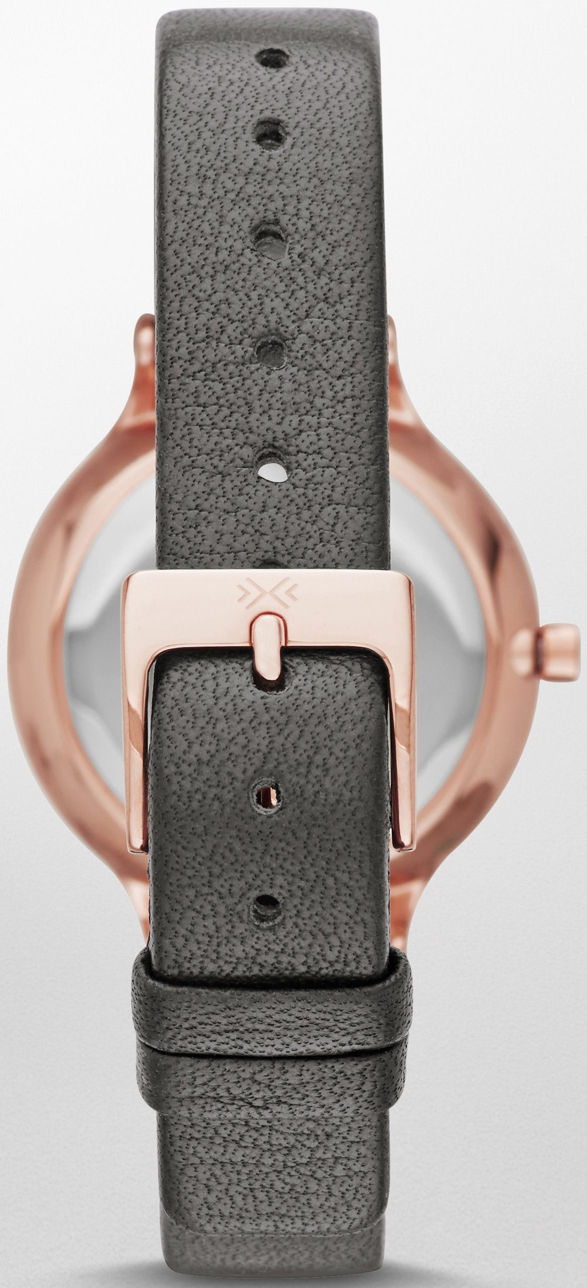 Grey leather strap for Skagen Anita SKW2267