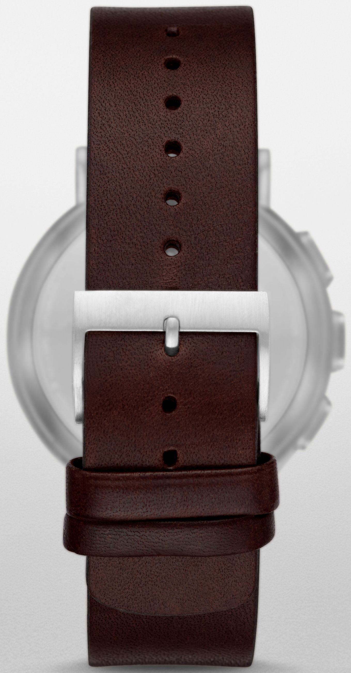 Brown leather strap for Skagen Connected Hagen Smartwatch Hybrid