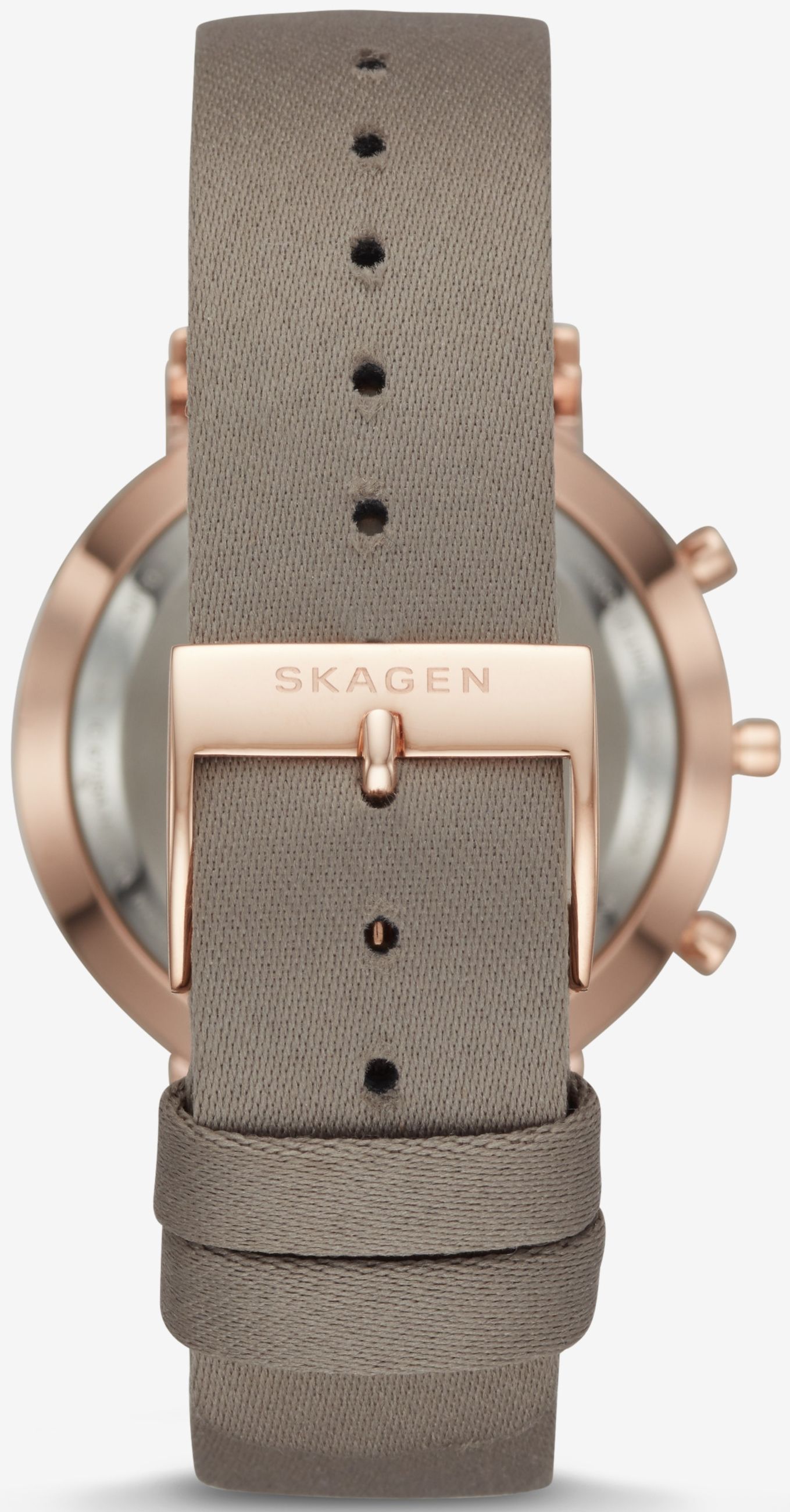 Grey satin strap for Skagen Hald SKT1406
