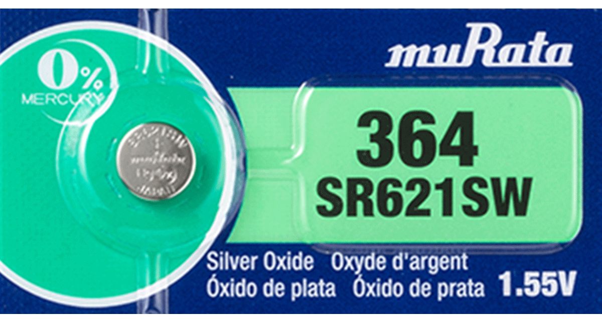 Murata Silveroxid SR621SW-PBWW 364 1 stk 248389X
