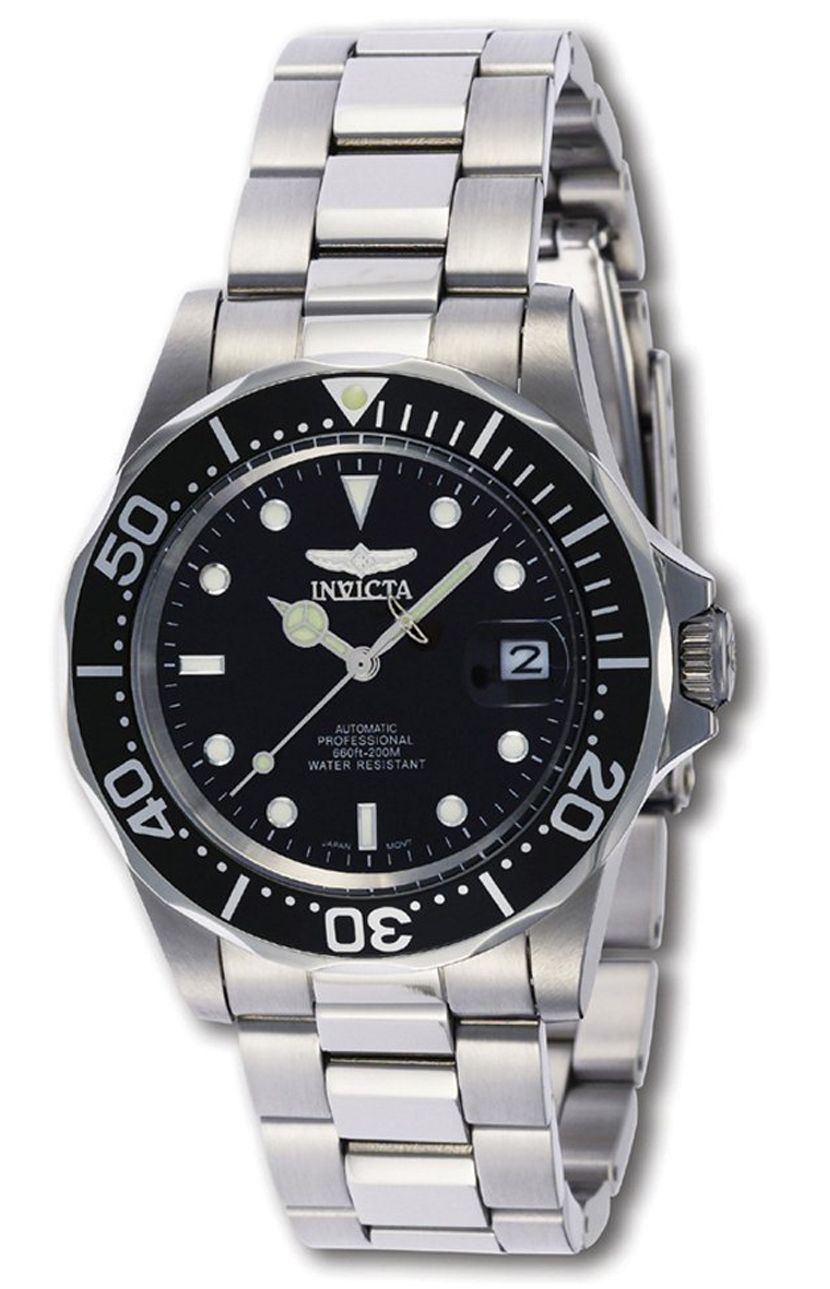 Invicta pro best sale diver watch black