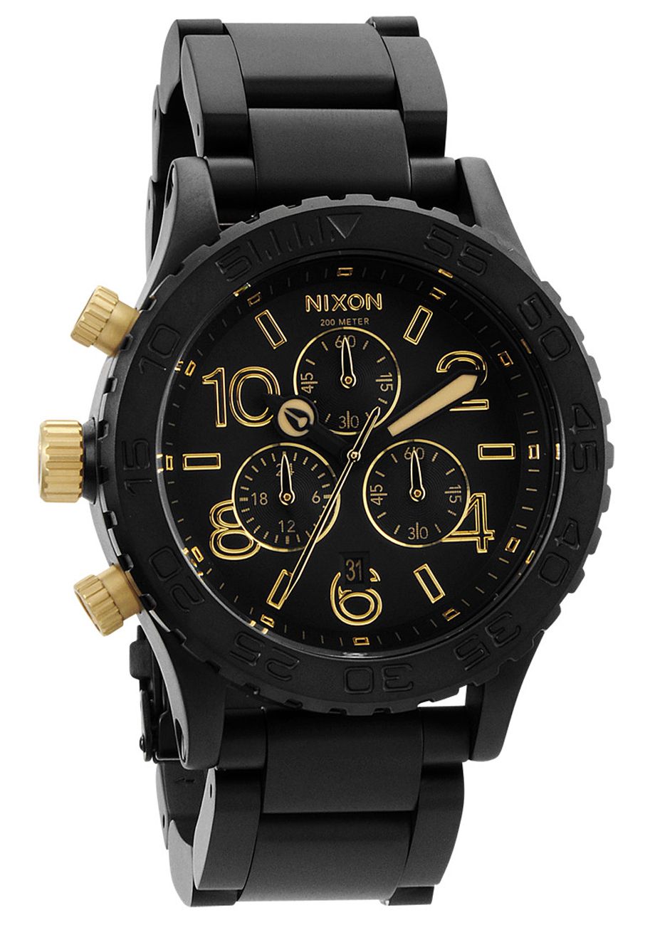 Nixon 42 20 Chrono Matte Black Gold A037 1041