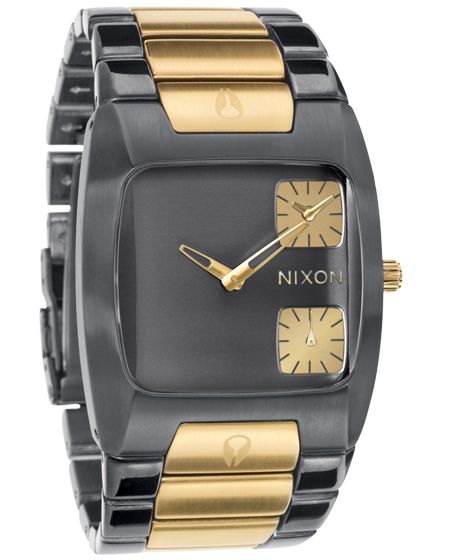 Nixon Banks Gunmetal/Gold   A