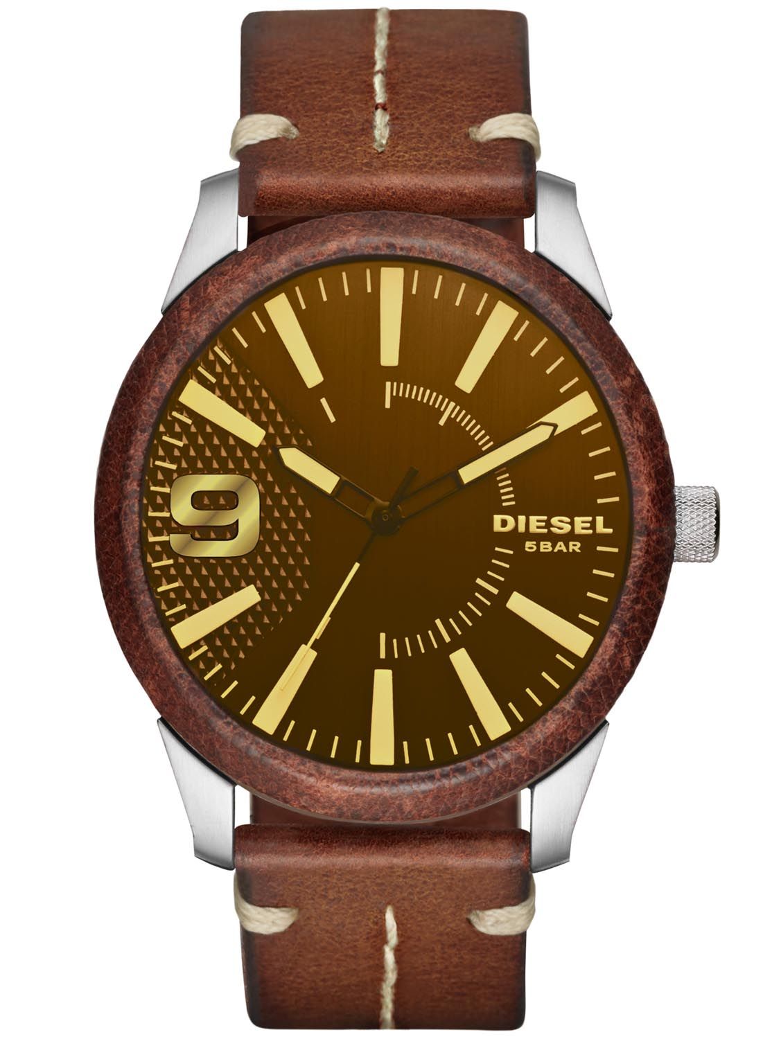 diesel rasp watch gold
