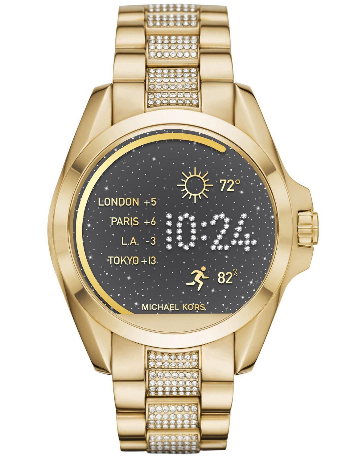 michael kors access touch screen gold bradshaw smartwatch mkt5002
