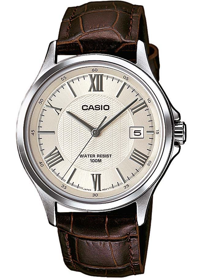 Casio classic leather watch discount