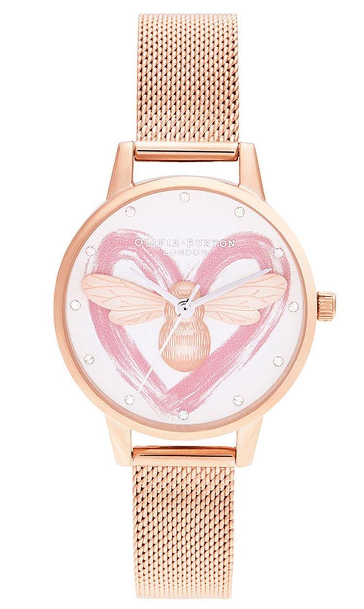 olivia burton gold and silver watch
