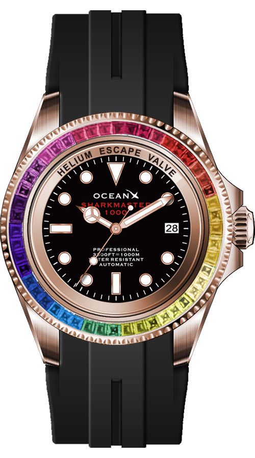 OceanX Sharkmaster 1000M Rainbow Automatic Diver Limited Edition