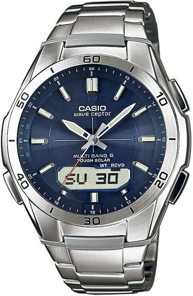 Mens Casio Waveceptor Alarm Chronograph Radio Controlled Watch WVA-M640D -2AER