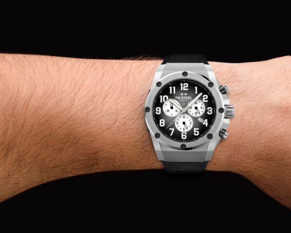 Ace Watch Silver & Black