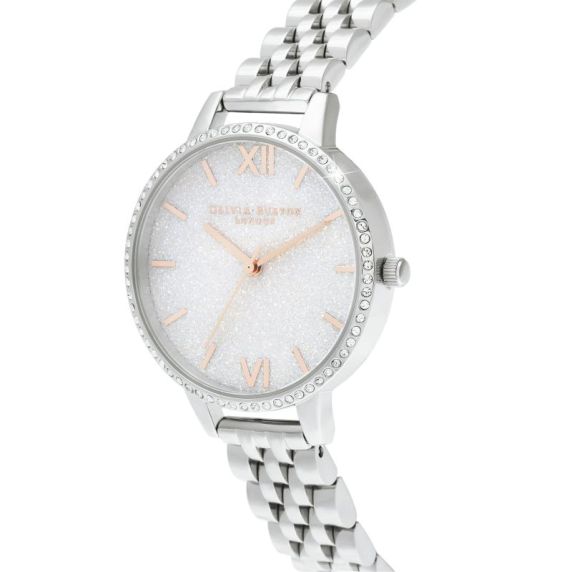 Olivia Burton Glitter Dial White OB16GD68
