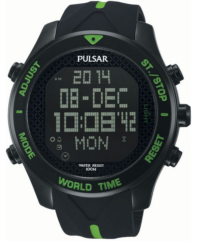 how to set time on pulsar led watch